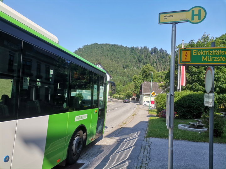 Aussteigen in Mürzsteg. Fotos Veronika Schöll