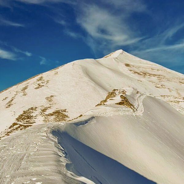 Blick vom “Roterd” Kamm Richtung Gipfel. Foto: Felix Berg