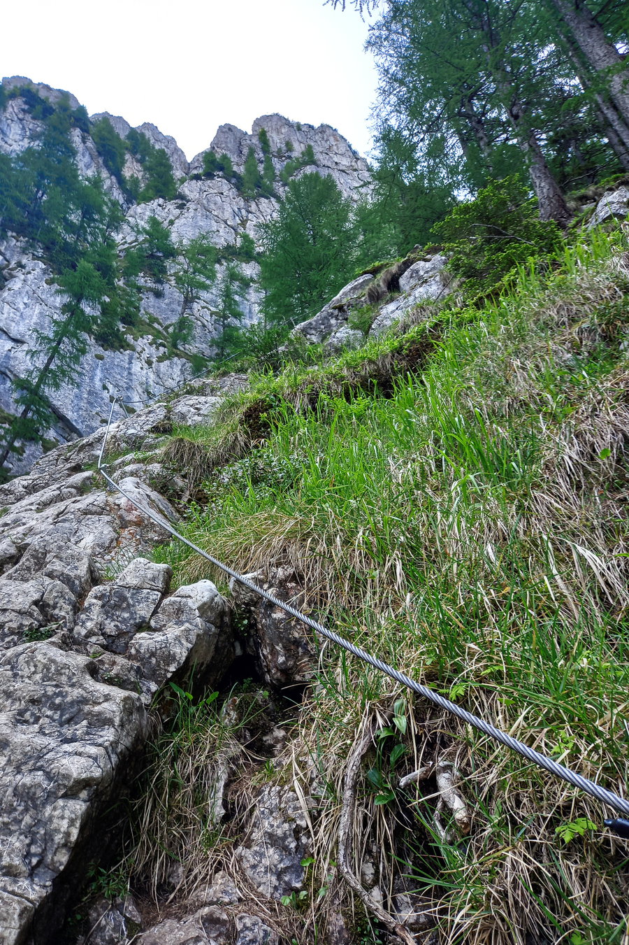 Unterer Teil im Franz-Scheikl-Klettersteig. Foto: Martina Friesenbichler