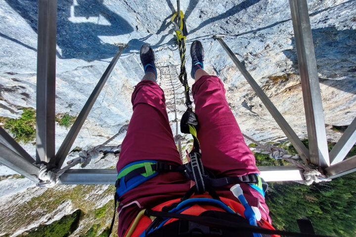 Angelangt bei der Hälfte von Felix' Himmelsleiter. Foto: Alice Frischherz