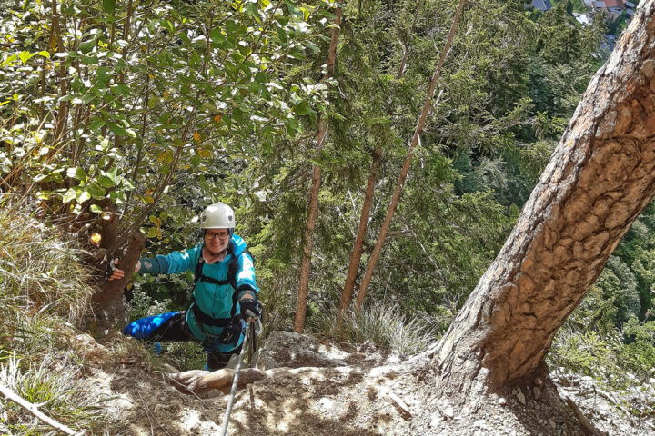Ende des Klettersteigs. Foto: Grace König