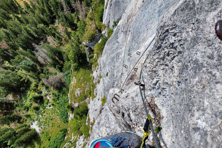 Tritteisen in Tristans Kirchbogensteig. Foto: Alice Frischherz