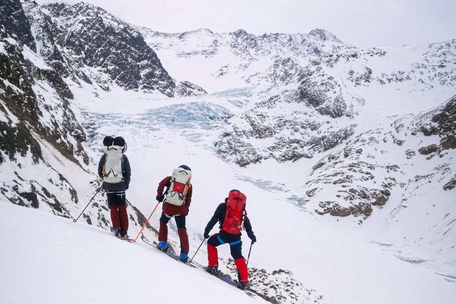 Blick auf den Gepatschferner vor der letzten Abfahrt. Foto: Mounatin Tribe