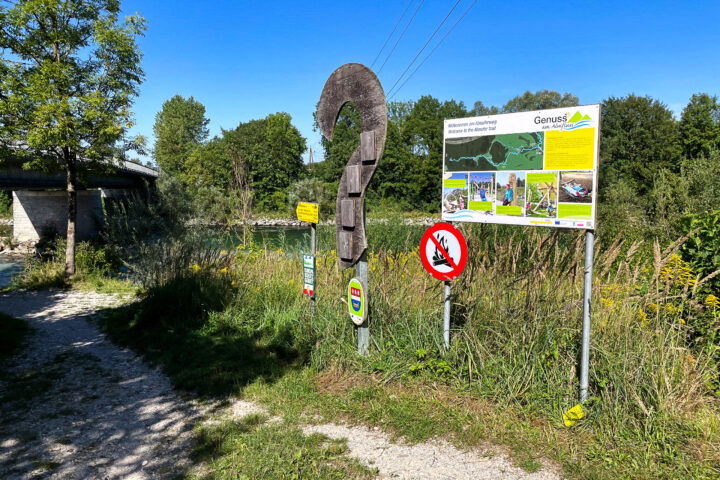 Einstieg Almuferweg. Foto: Eva Maria Ginal