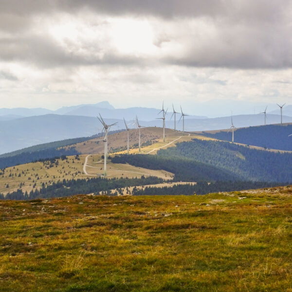 Gipfelblick auf den Windpark. Foto: AV Edelweiss