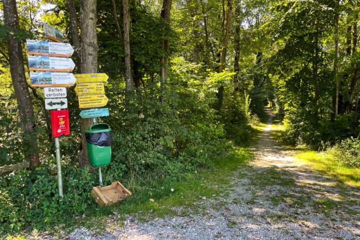 Abzweigung Richtung Bad Wimsbach. Foto: Eva Maria Ginal