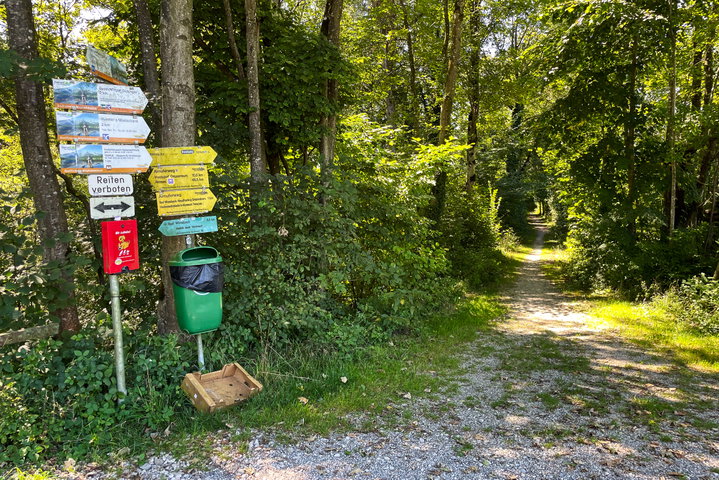 Abzweigung Richtung Bad Wimsbach. Foto: Eva Maria Ginal