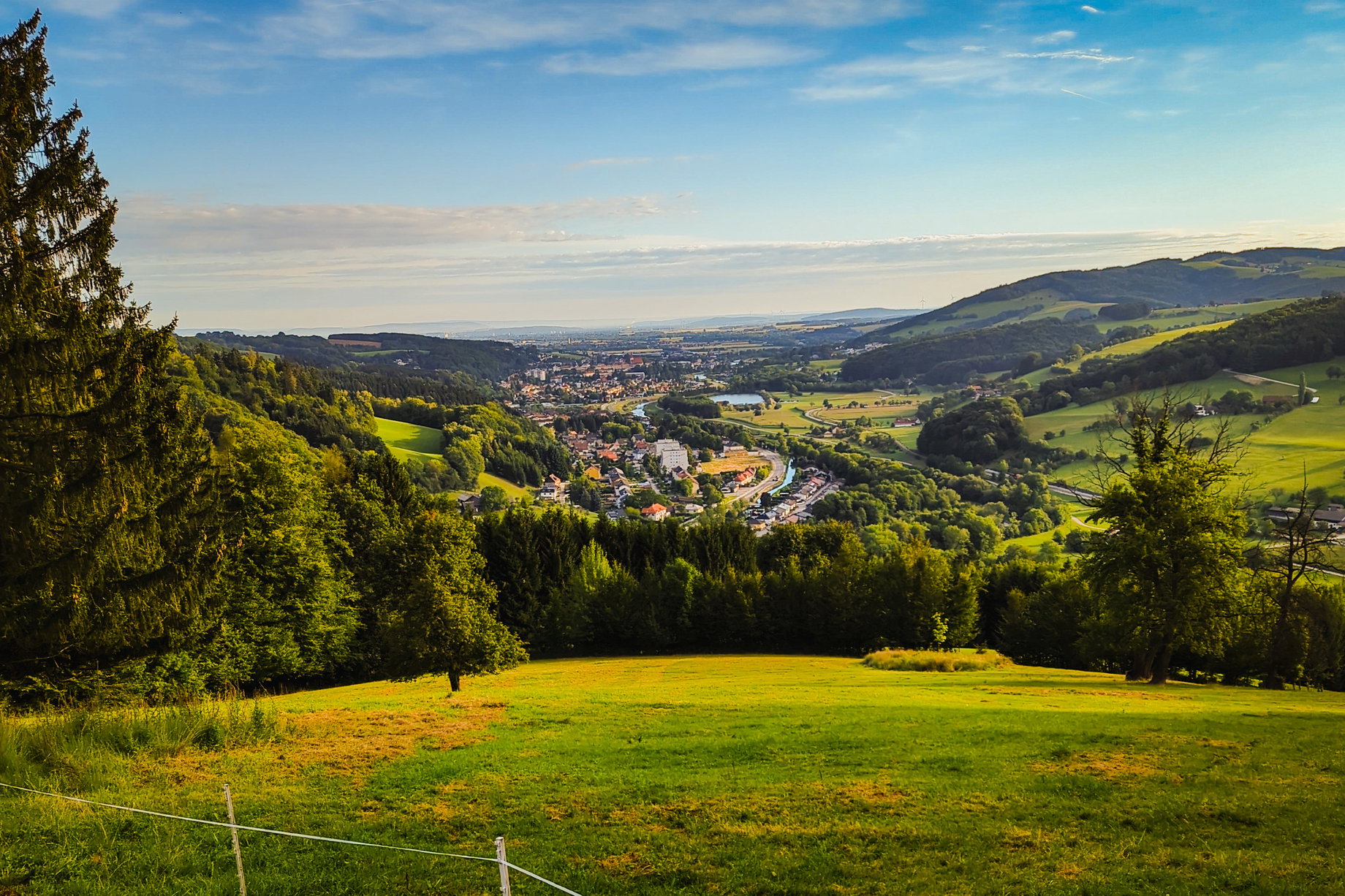 Talblick nach Wilhelmsburg, Ortsteil Göblasbruck. Foto: Lukas Zeilerbauer