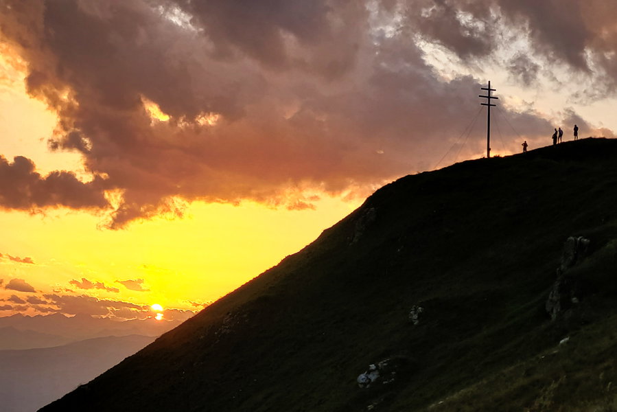 Blick von der Schlüterhütte auf den Zendleser Kofel. Foto: Konrad Gwiggner