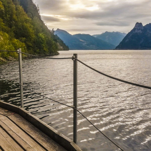 Der Miesweg mit Blick Richtung Ebensee. Foto: Veronika Lehner
