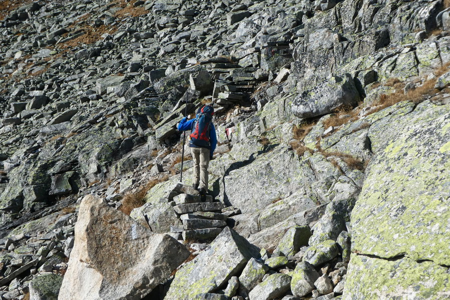 Eine der vielen Treppen am Reißeck-Höhenweg. Foto: Karl Plohovich