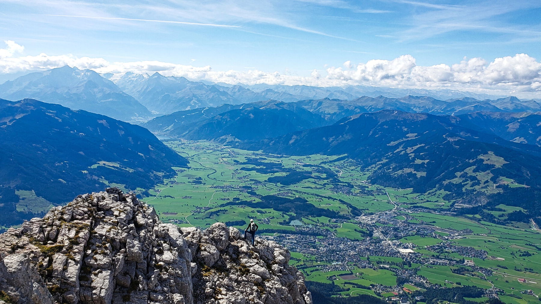 Am Aufstiegsweg entlang des Grates und durch die Südwand. Foto: Alpenverein Saalfelden