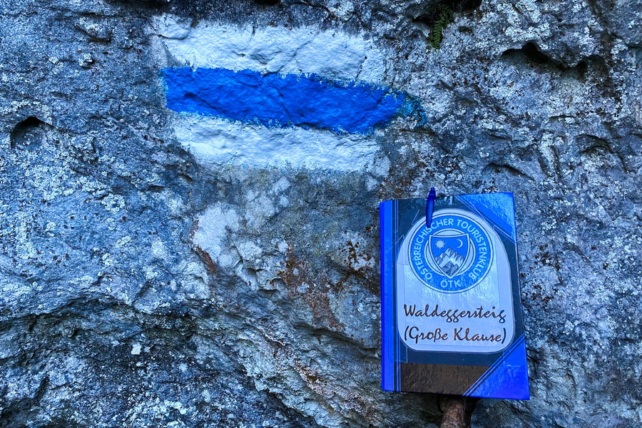 Steigbuch Große Klause. Foto: Peter Backé