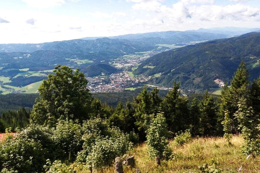 Mürzzuschlag von Oben. Foto: Andreas Steininger