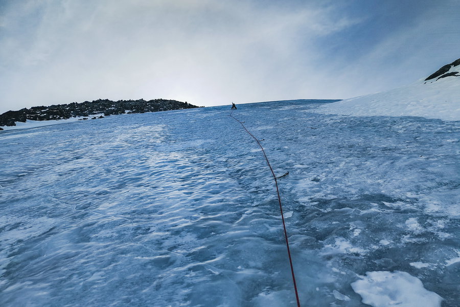 In der Nordwand. Foto: Simon Widy