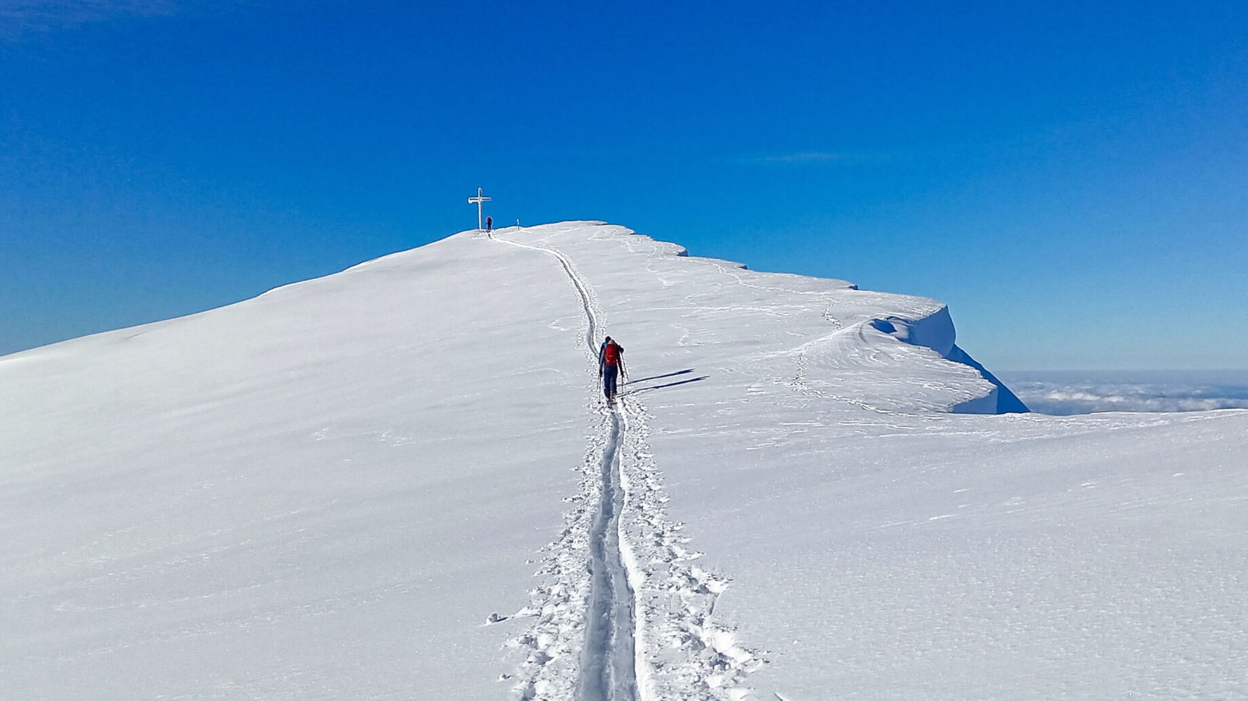 Die letzten Meter zum Gipfel. Foto: Norman und Lisa