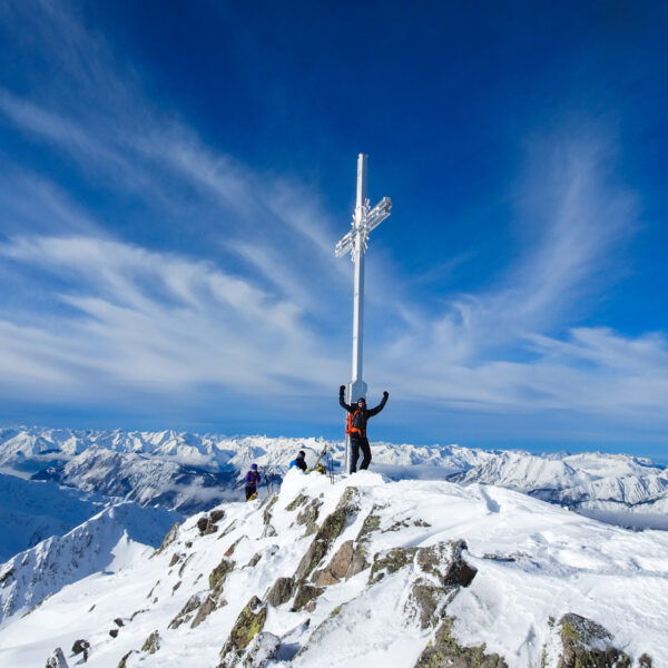Rietzer Grieskogel Gipfel. Foto: Simon Widy