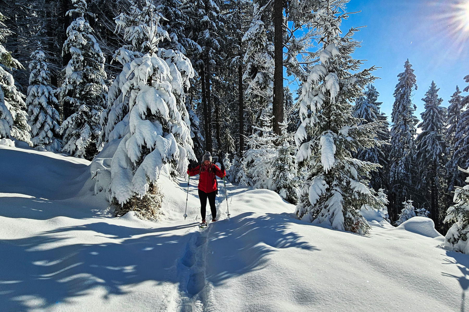 Vom Attersee über die Hochplettspitze zum Mondsee – in Schneeschuhen