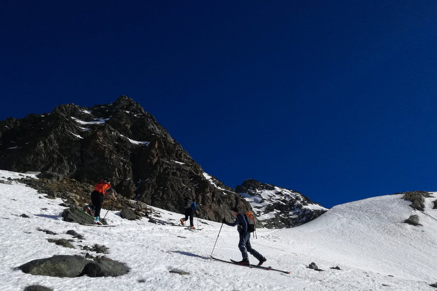 Aufstieg Richtung Gletscher. Foto: Norman und Lisa