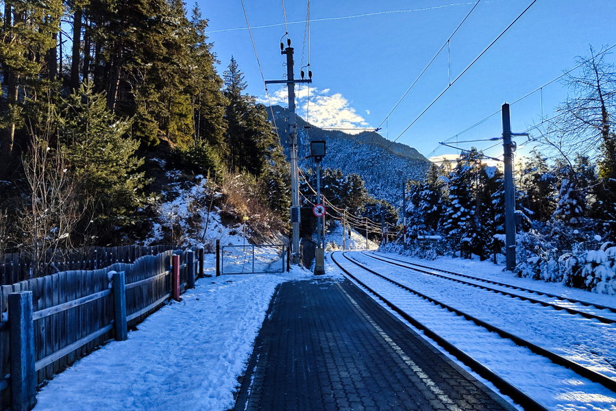 Start beim Bahnhof Hochzirl. Foto: Simon Widy