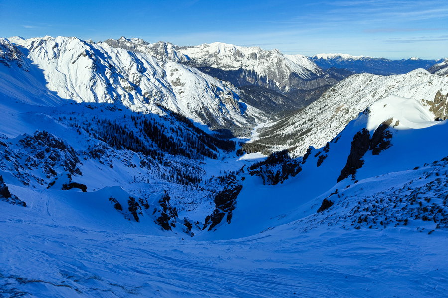 Blick von der Eppzirler Scharte in Richtung Gießenbach. Foto: Simon Widy