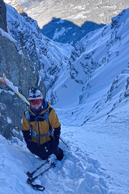 Abseilstellen 1 und 2. Fotos: Simon Widy