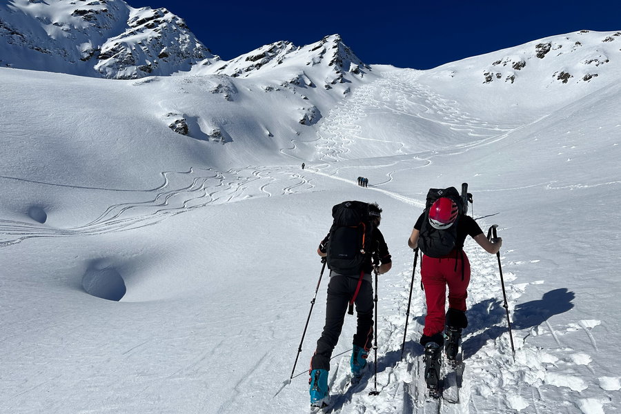 Beim Aufstieg. Foto: Noah Platter