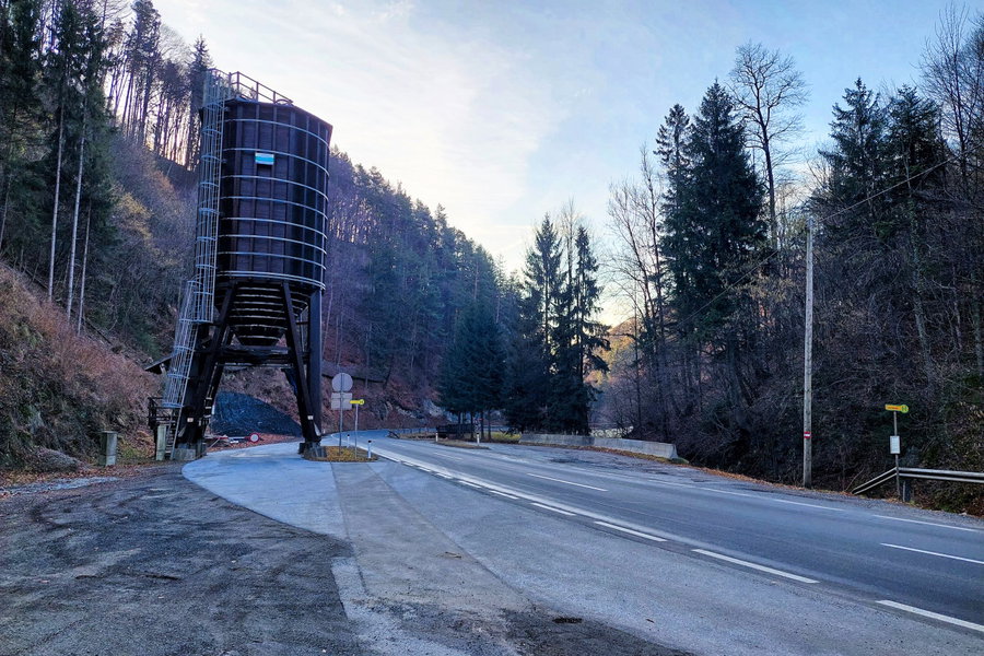 Haltestelle Naas bei Weiz Felsenkeller. Foto: Alice Frischherz