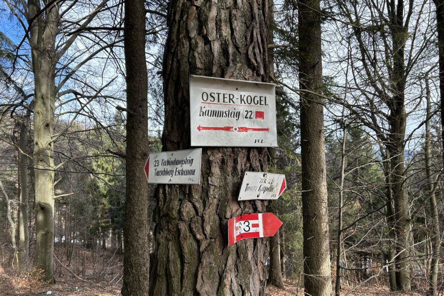 Unterwegs am Kammsteig. Foto Veronika Schöll