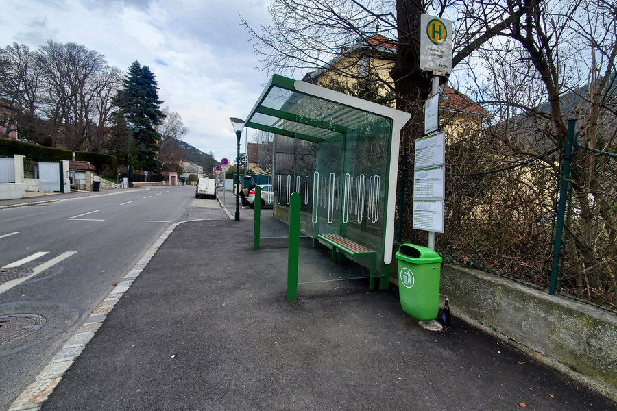 Das Ziel – Busstation „Hinterbrühl Brühlegg“. Foto: Linda Prähauser