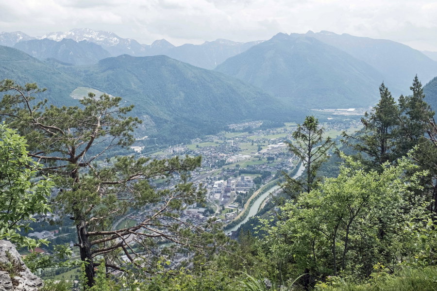 Blick hinunter nach Ebensee. Foto: Birgit Reiter