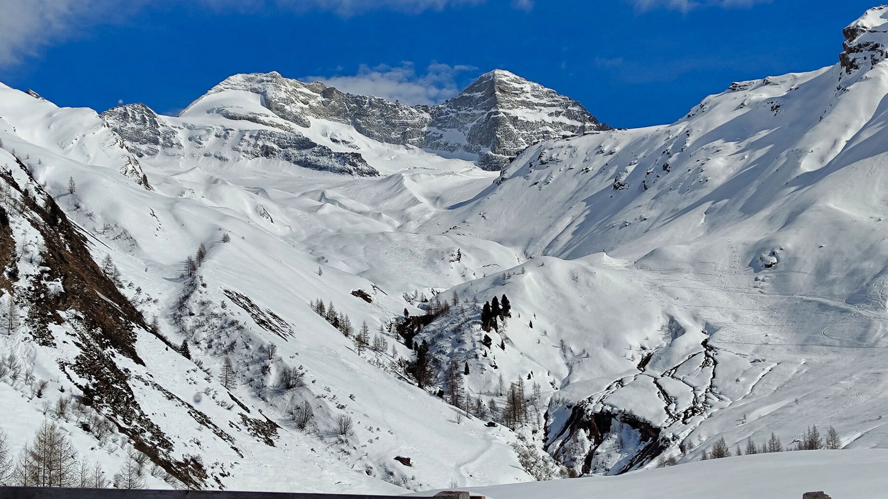 Blick zurück auf Olperer und Fußstein. Foto: Simon Widy