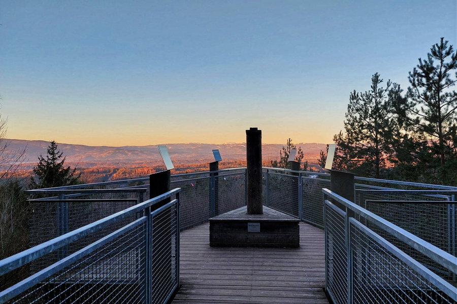 Aussichtsplattform Buchkogel – mit Blick in Richtung Westen. Foto: Alice Frischherz