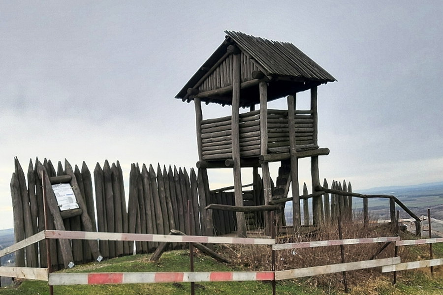 Keltenturm auf dem Braunsberg. Foto: Elisabeth Pichler