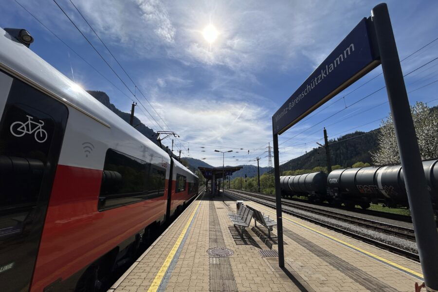 Bahnhof Mixnitz. Foto Veronika Schöll