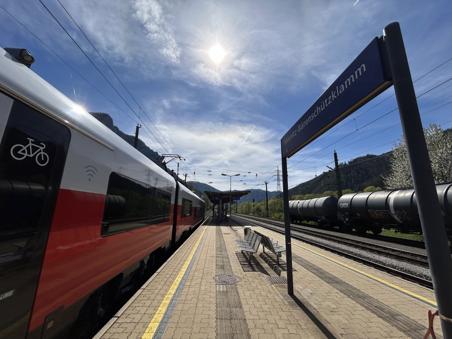 Bahnhof Mixnitz. Foto Veronika Schöll