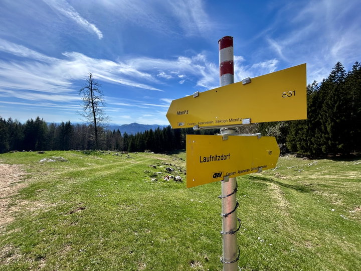 Entweder nach Laufnitzdorf oder zurück nach Mixnitz. Fotos Veronika Schöll