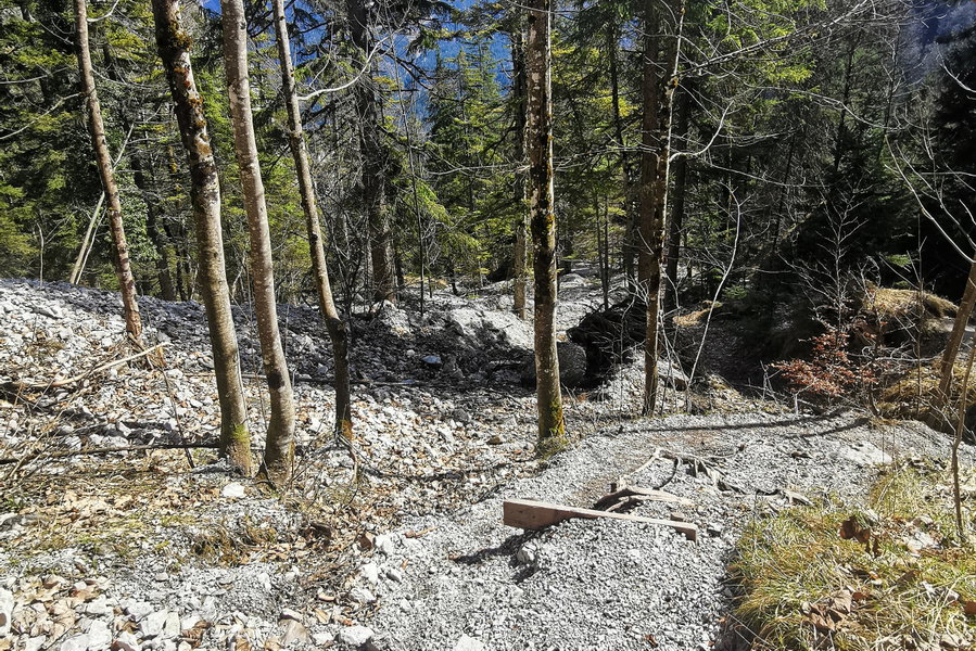 Steiler Weg ins Tal. Foto: Tina Lin