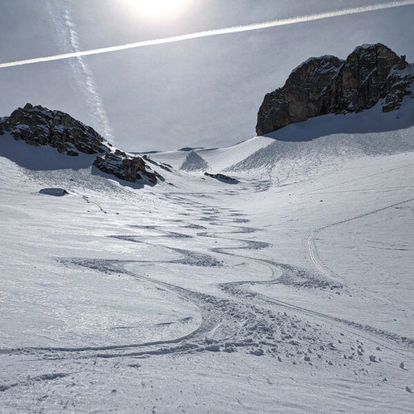 Wir ziehen unsere Spuren im Schnee des Neunerkars. Foto: Anna, POW AT