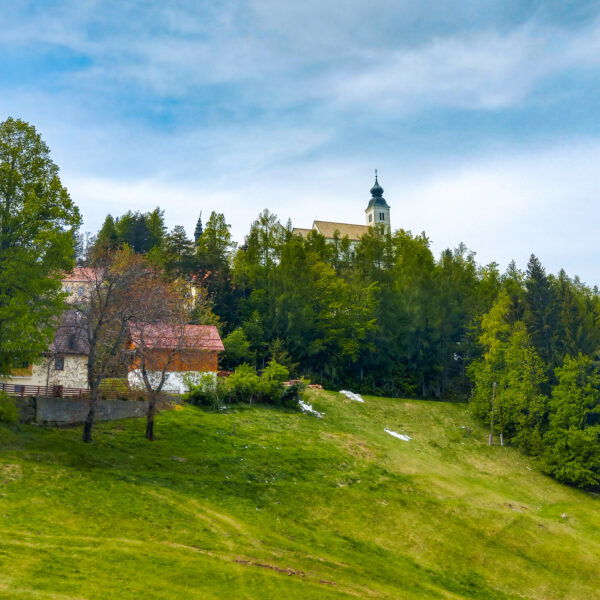 Blick zur Kirche. Foto: Martina Friesenbichler