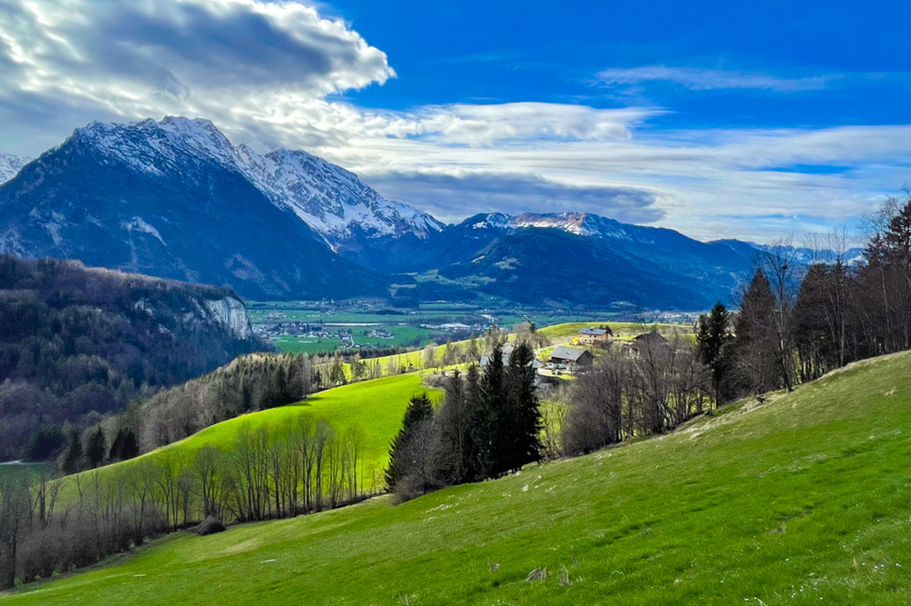 Aussichtsreiche Höhen: von Unterscheffau nach Golling