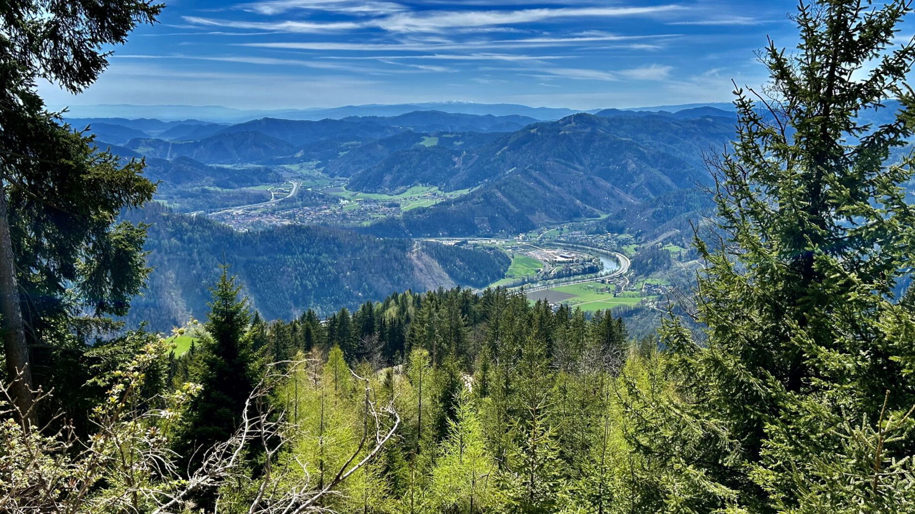 Blick ins Murtal. Foto Veronika Schöll