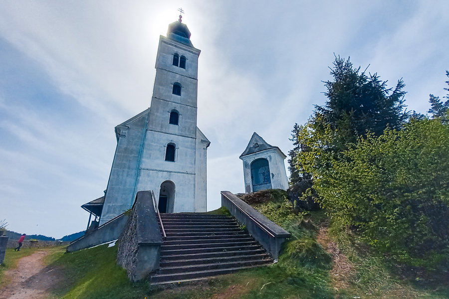 Sveti Duh (903 Meter). Höchster Punkt der Wanderung. Foto: Martina Friesenbichler