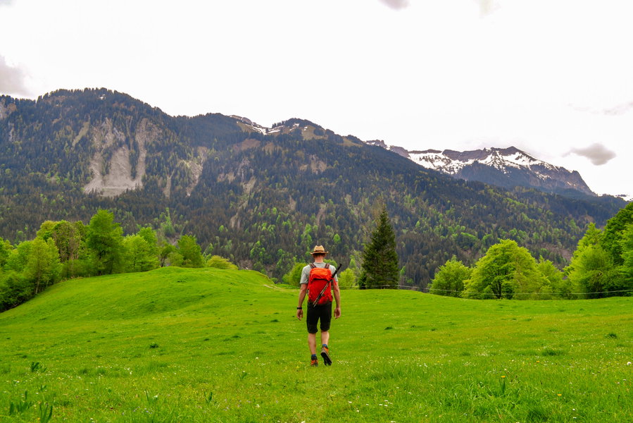 Abstieg nach Mellau. Foto: Norman und Lisa