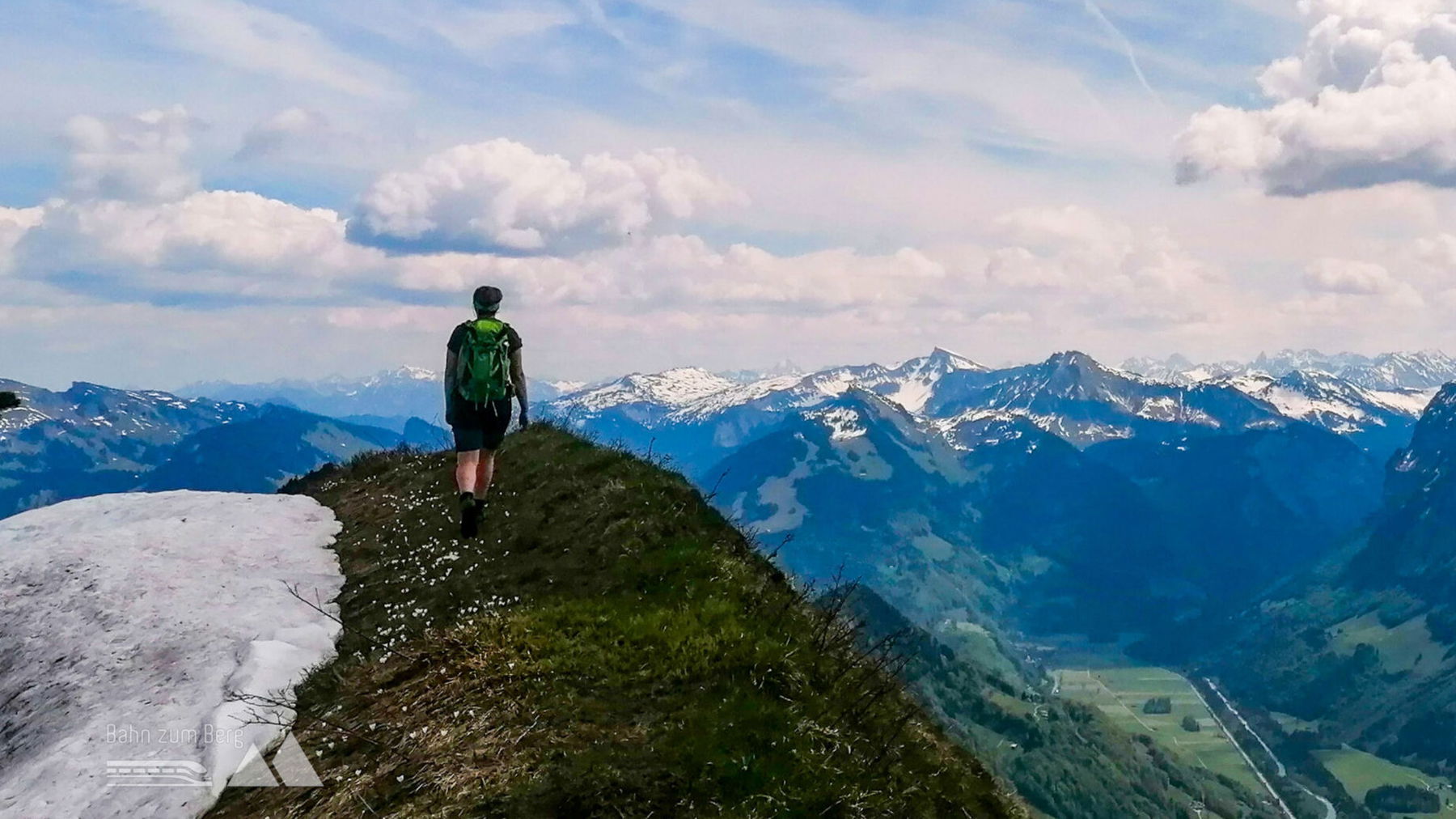 Auf dem Grat zwischen Leuenkopf und Hangspitze. Foto: Norman und Lisa