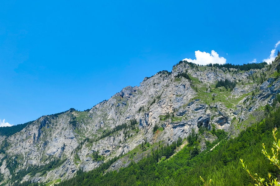 Die Seemauer - hier müssen wir rauf. Foto: Anna, POW AT