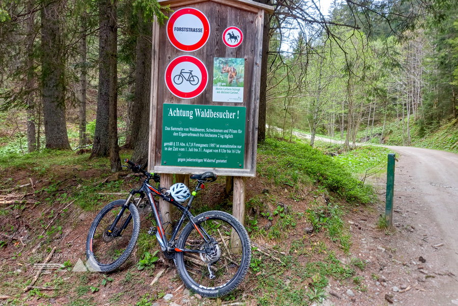 Beim Schranken Waldbauer stelle ich mein Fahrrad (vorschriftsmäßig) ab. Foto: Martina Friesenbichler