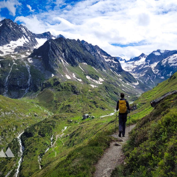 Die Franz-Senn-Hütte im Visier. Foto: Konrad Gwiggner