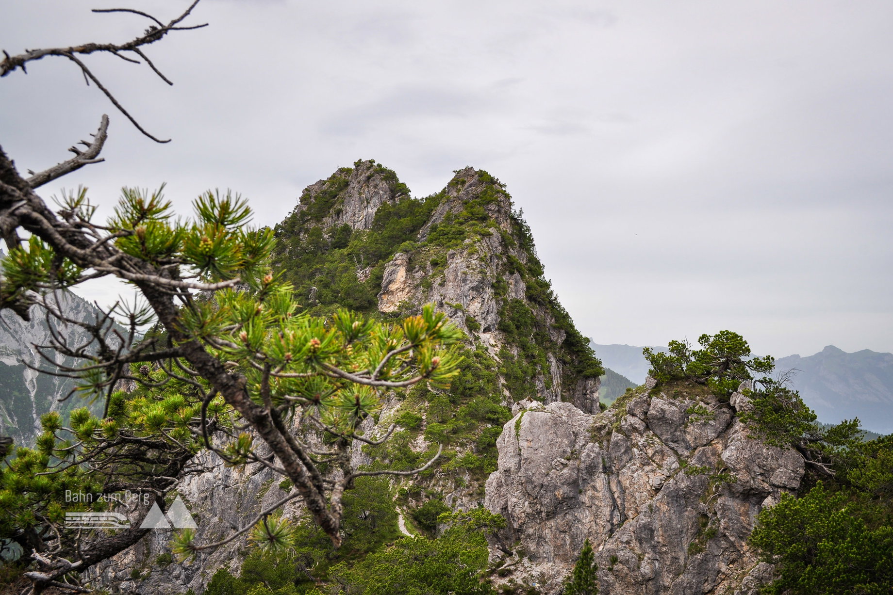 Blick zum Gipfel des Goppaschrofen. Foto: Norman und Lisa