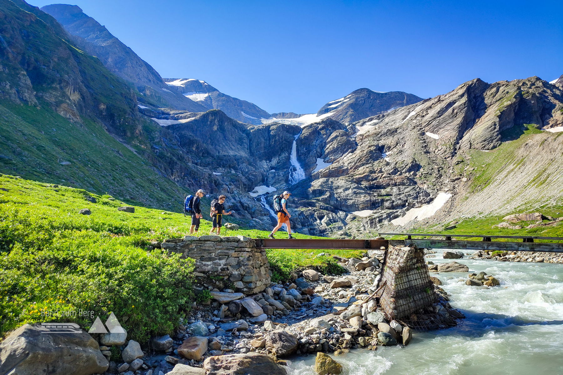 Kapruner Törl: Übergang vom Stausee Moserboden zum Stausee Enzingerboden